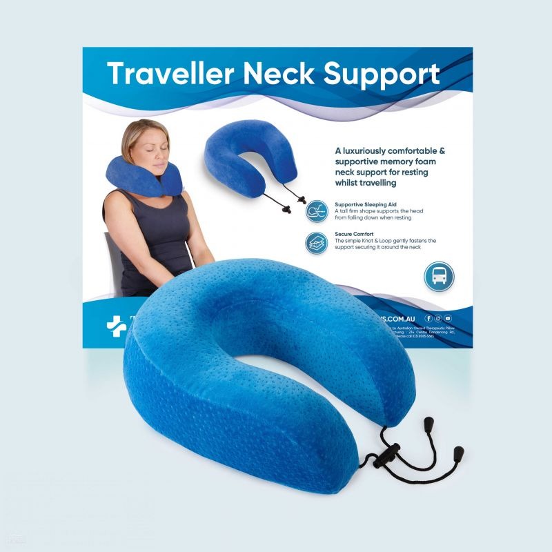 Neck Support Travel Pillow Memory Foam – Mobility EXP