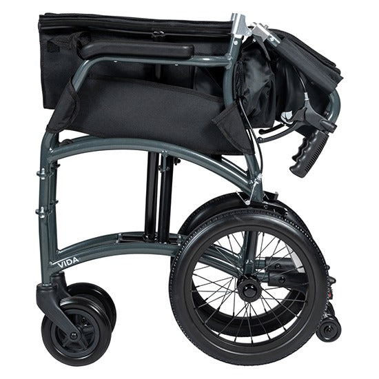 Mustard Aluminium Aspire Vida Folding Wheelchair Self Propelled Folded MWS449874