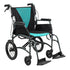 Teal Aluminium Aspire Vida Folding Wheelchair Attendant Propelled MWS449878