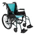 Teal Aluminium Aspire Vida Folding Wheelchair Self Propelled MWS449880
