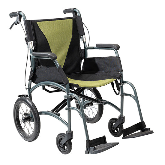 Oliver Aluminium Aspire Vida Folding Wheelchair Attendant Propelled MWS449886