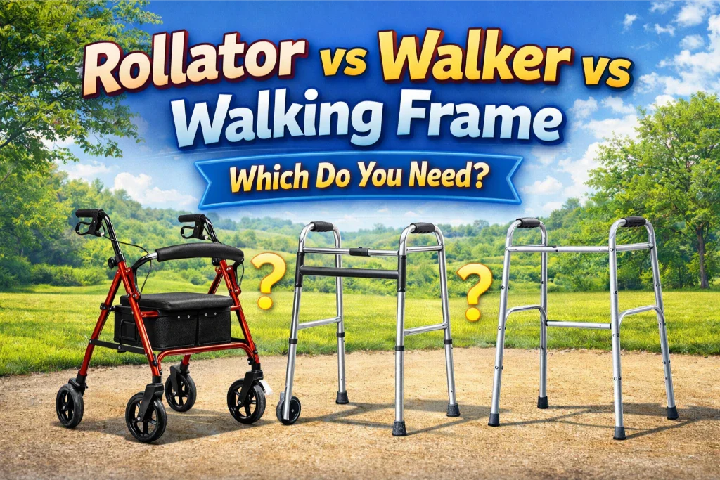 Rollator vs Walker vs Walking Frame: Which Do You Need?
