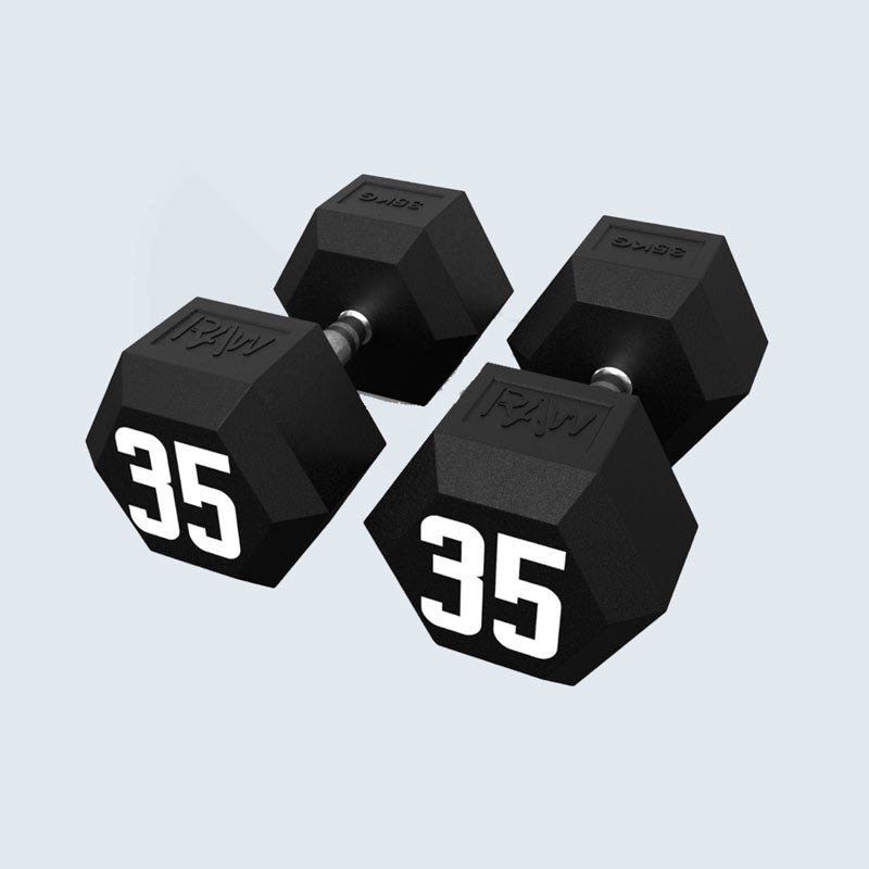 Rubber Hex Dumbbell D-H35