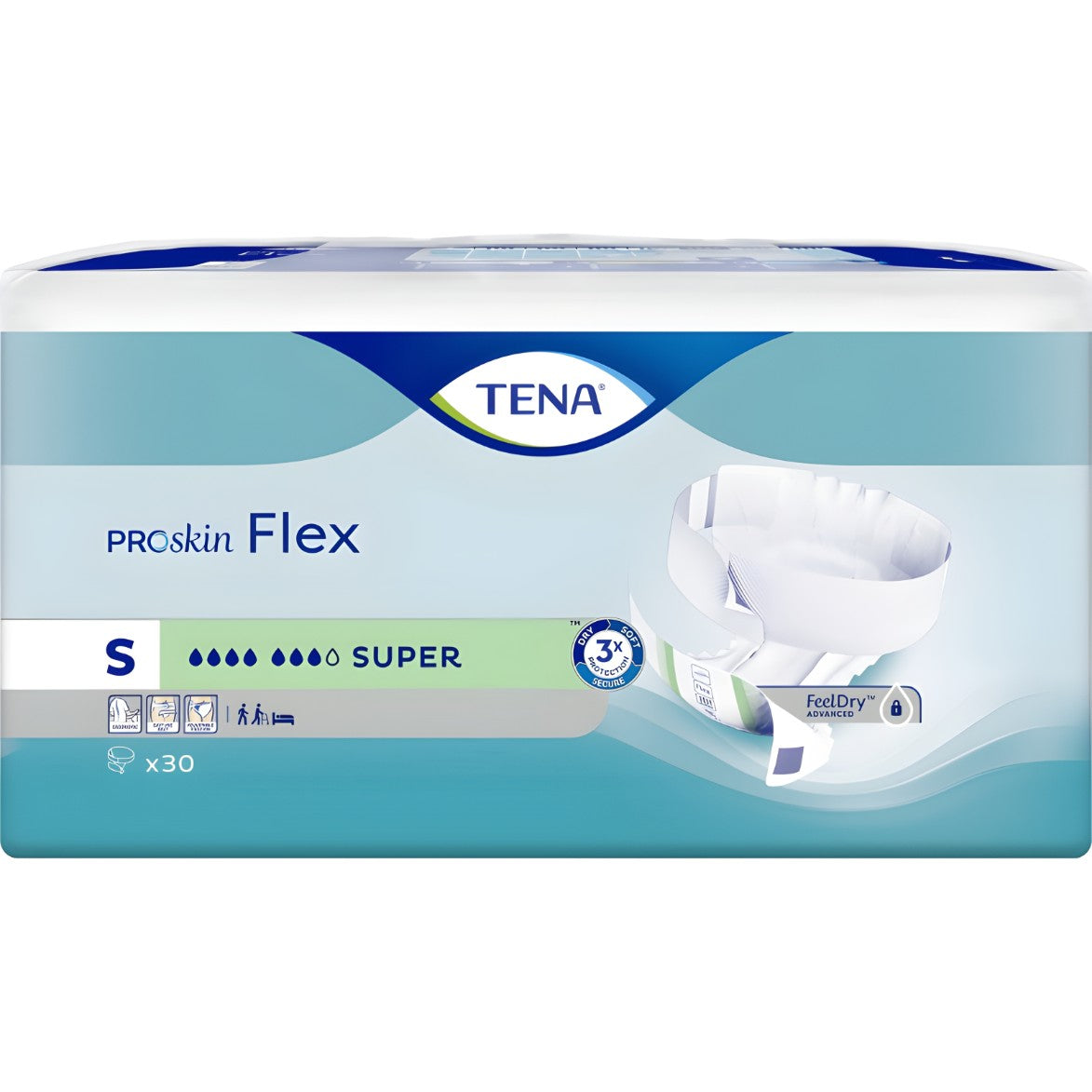 TENA Flex Proskin Super Small 30 Pack 730446