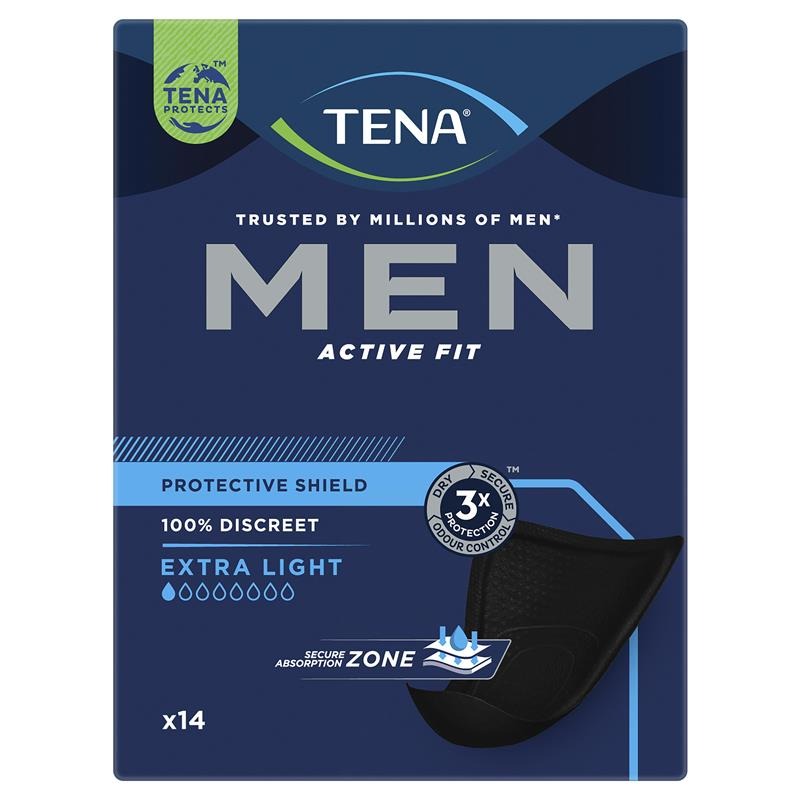 TENA Men Active Fit Protective Shield 14 Pack 750404