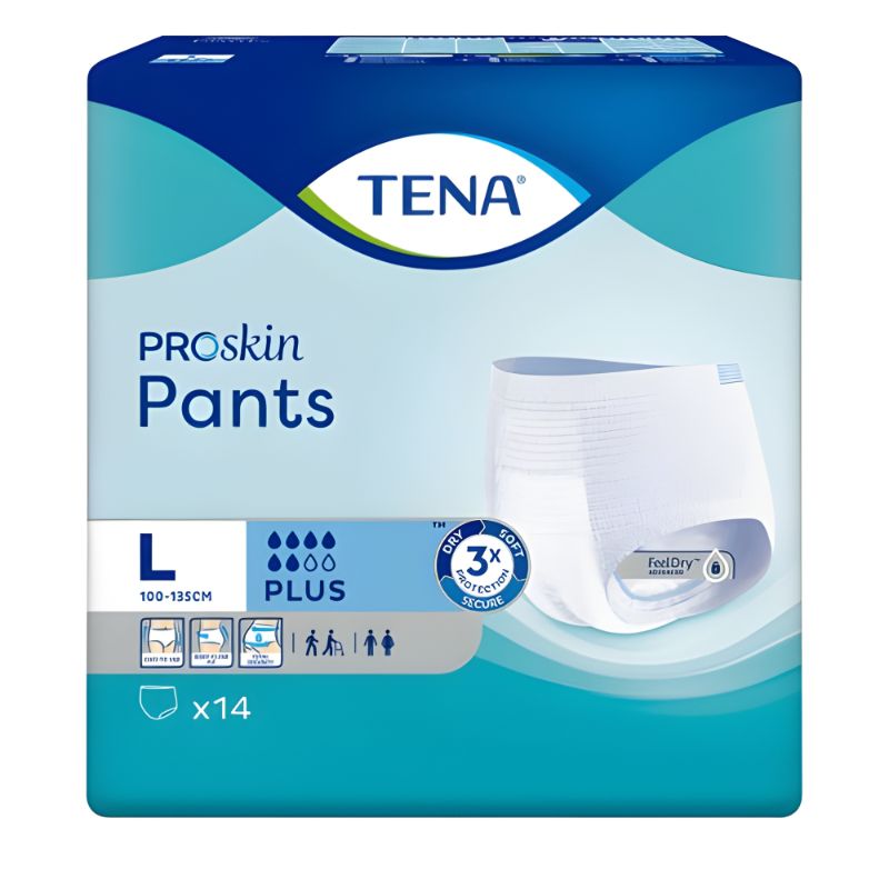 TENA Pants Proskin Plus Large 14 Pack 792613