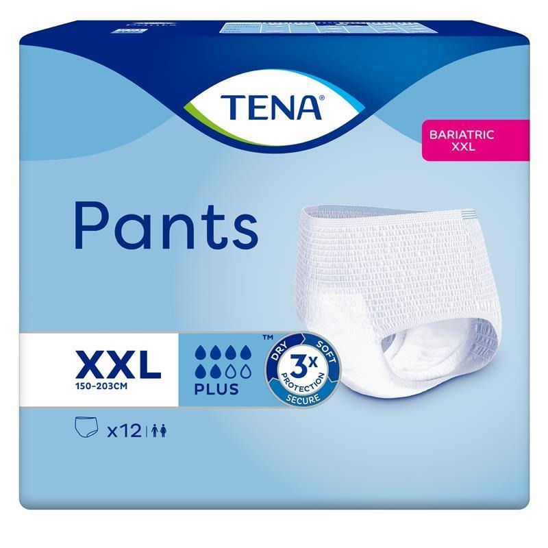 TENA Pants Plus XX Large 12 Pack 792862