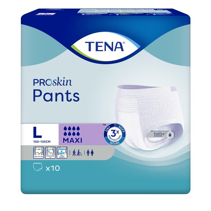 TENA Pants Proskin MAXI Large 10 Pack 794623