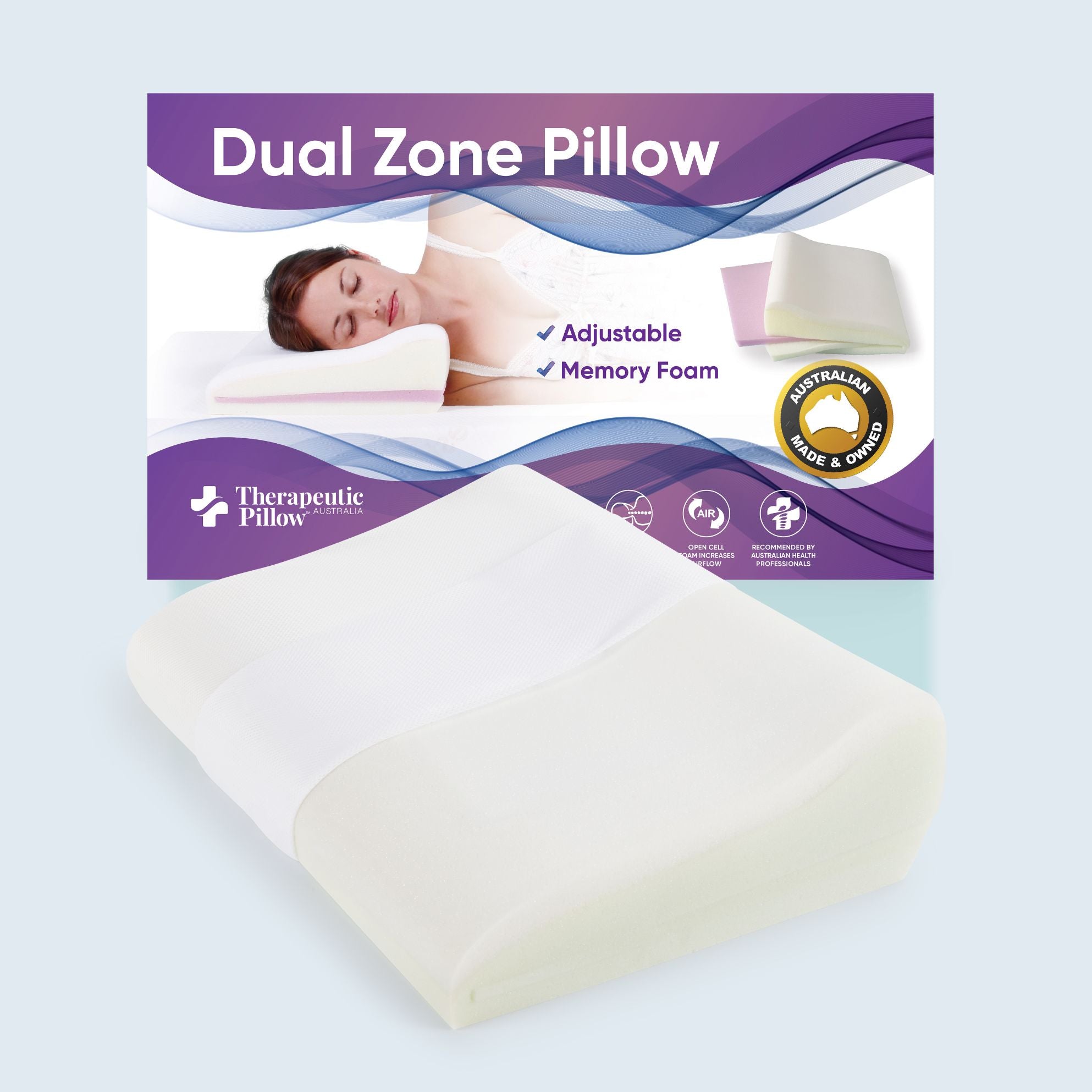 Dual Zone Memory Foam Pillow A100711000