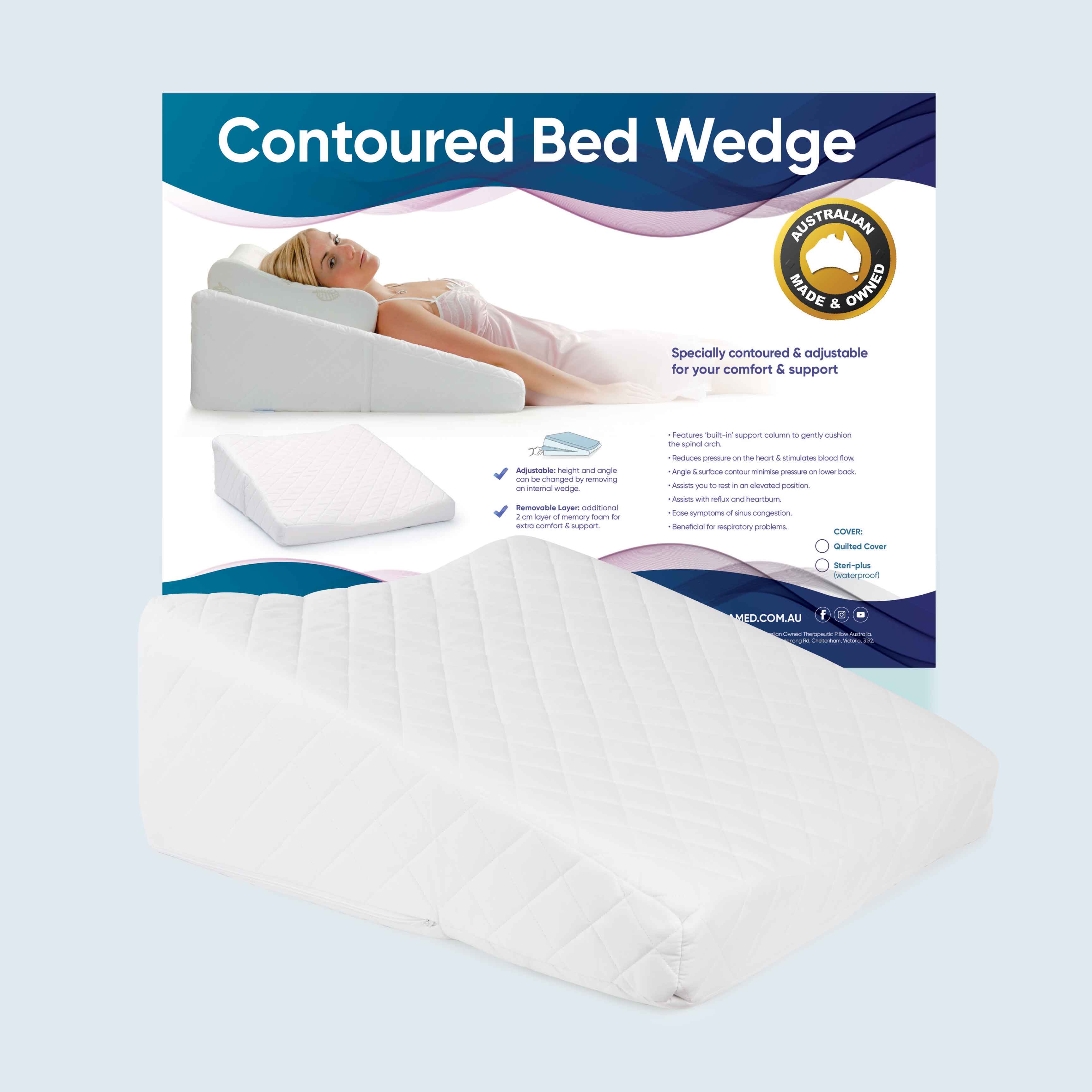 Contoured Bed Wedge Quilted A115012003