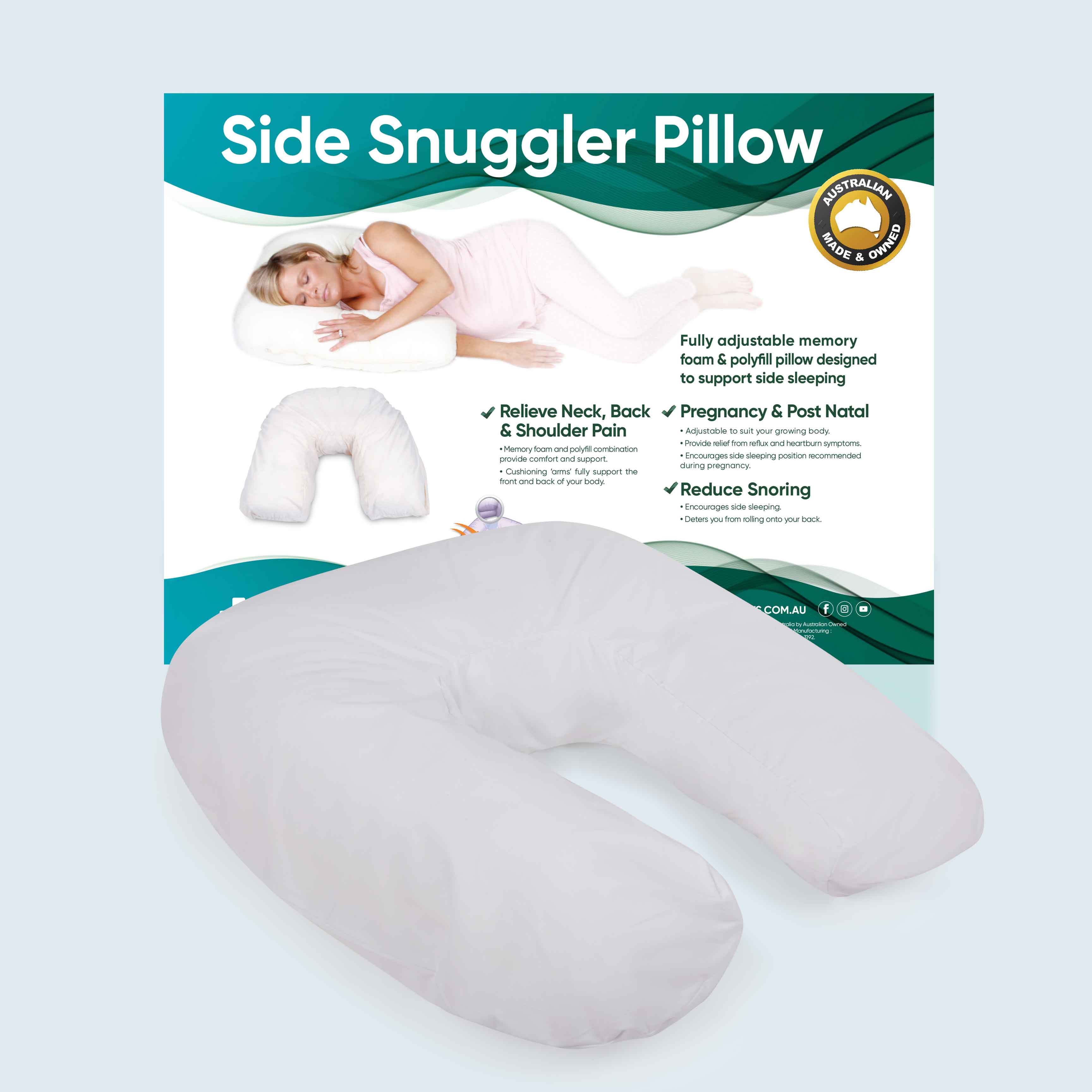 Side Snuggler Body Pillow with Slip A125014036