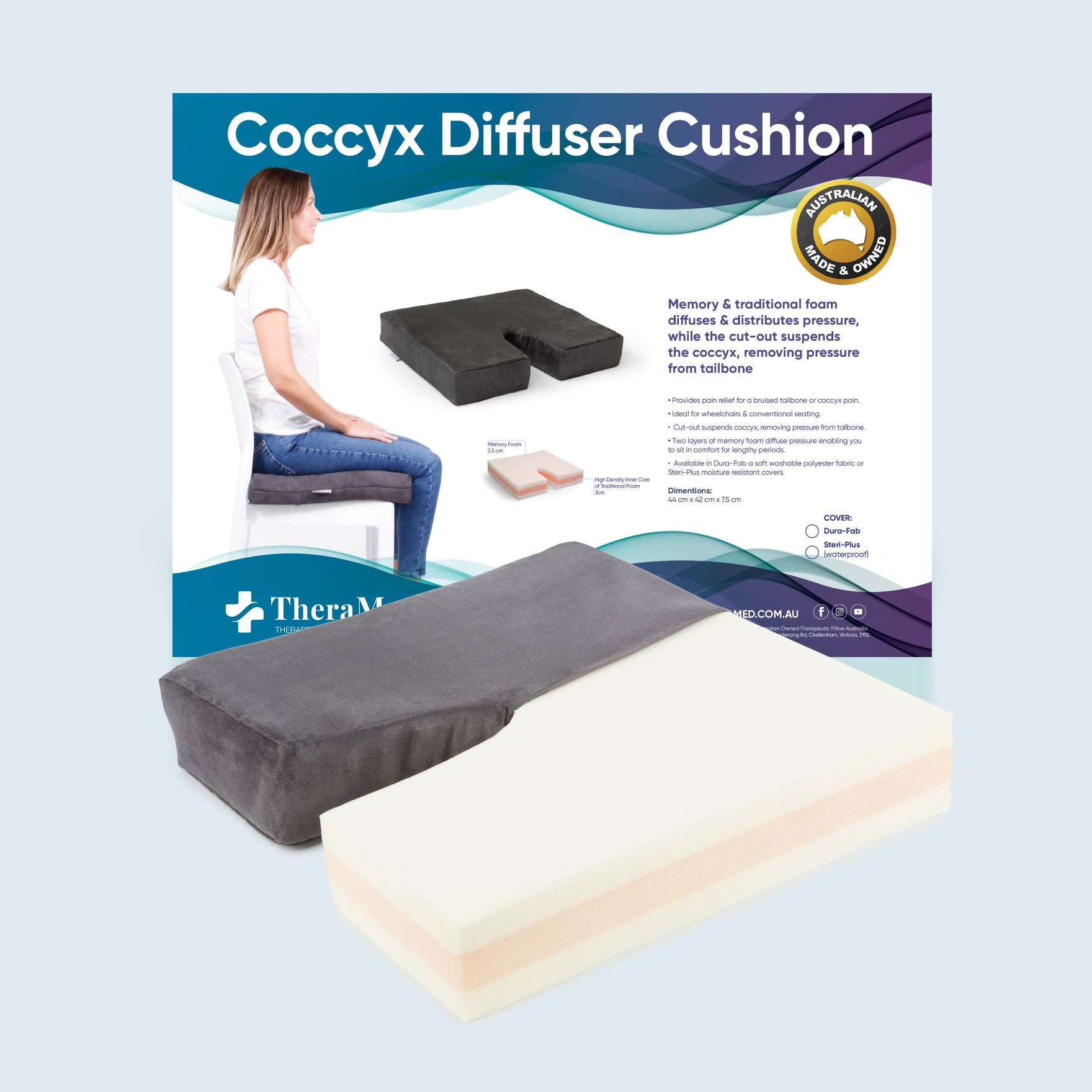 Coccyx Diffuser Seat Cushion