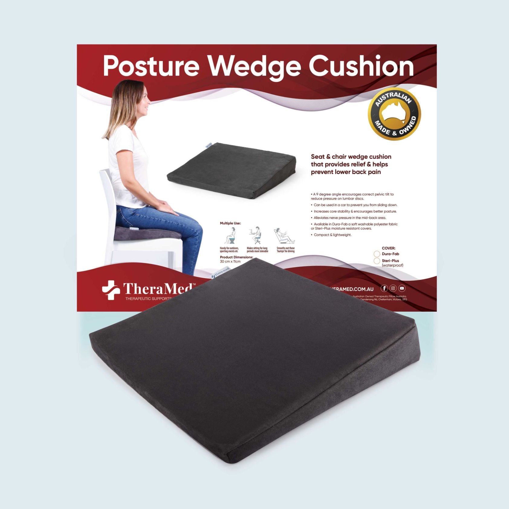 Posture Wedge Seat Cushion DuraFab A140312001