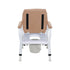 Beige Vinyl Freedom Healthcare Bedside Commode JBA500-C Seat Up BEC046405