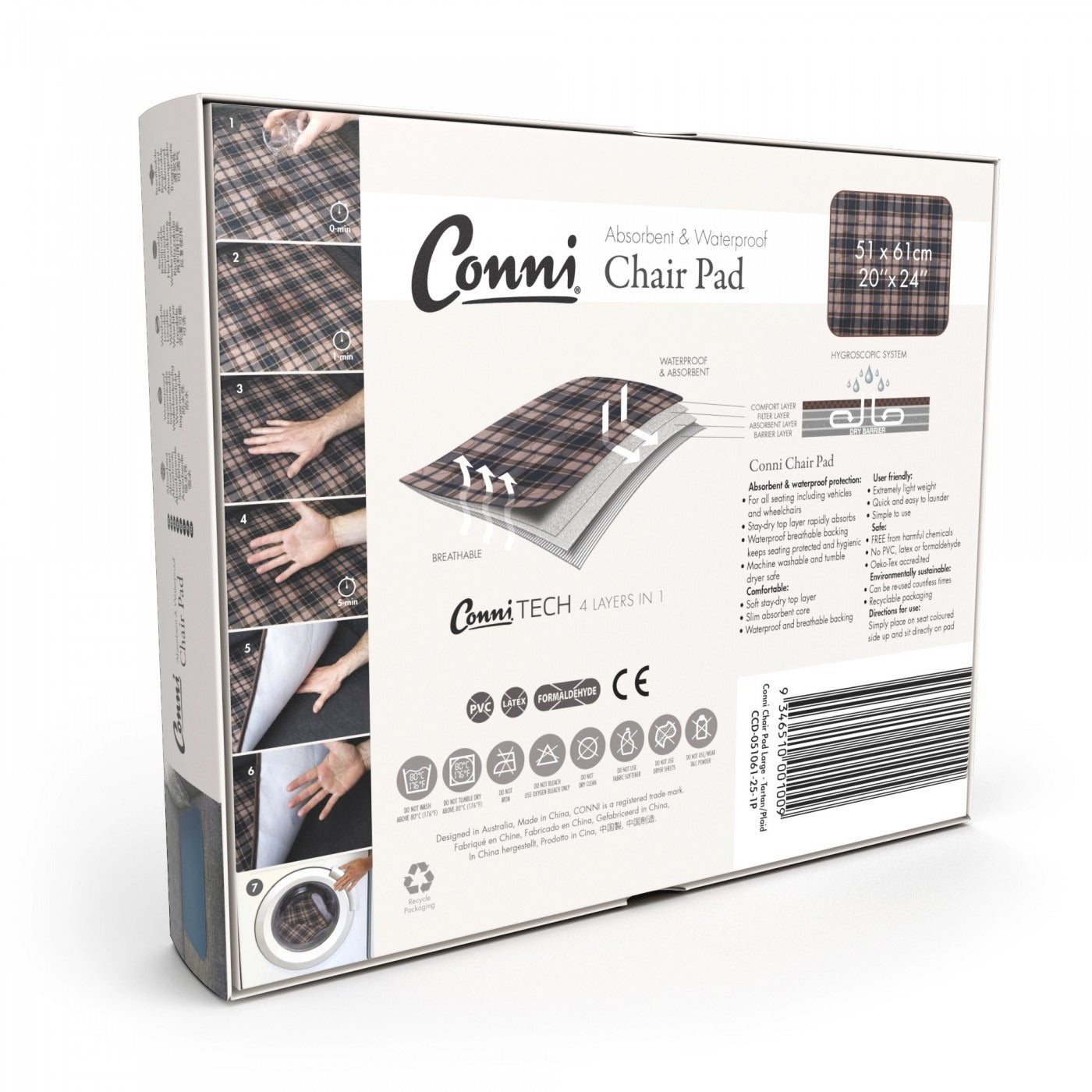 Conni Chair Pad Large Tartan CCD-051061-25-1P