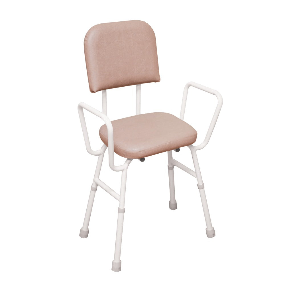 Powder Coated Steel Aspire Kitchen Stool with Arms CHP213500