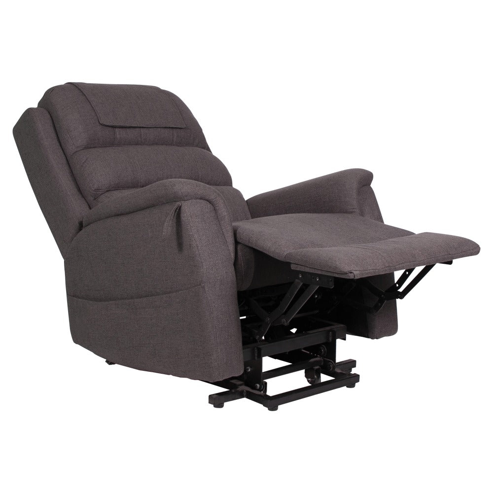 Charcoal Fabric Aspire OREGON Lift Recline Chair Space Saver CHP227150