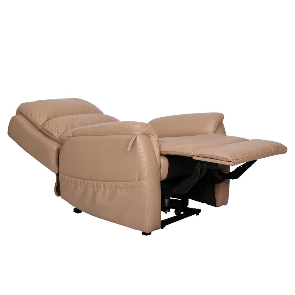 Latte Vinyl Aspire IDAHO Dual Action Lift Recline Chair CHP227165