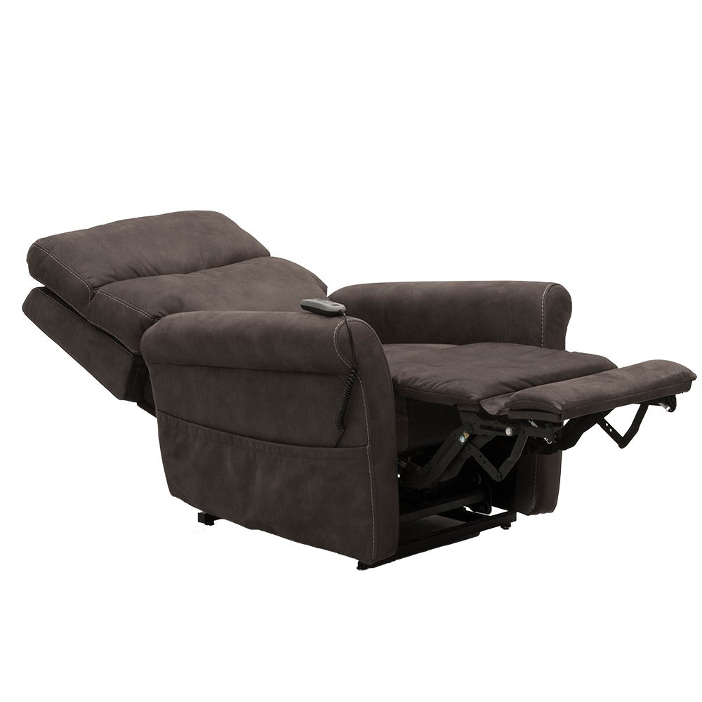 Gunmetal Microsuede Aspire Da Vinci Quattro Lift Recline Chair Reclined CHP227510