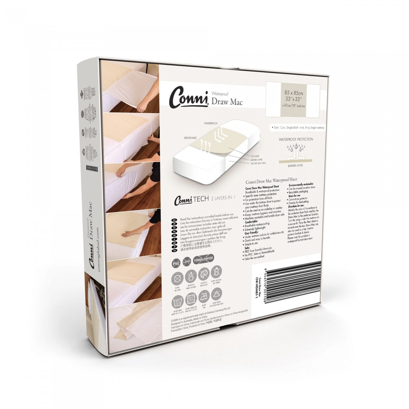 Conni Draw Mac Waterproof Sheet CNI-WDM85-1