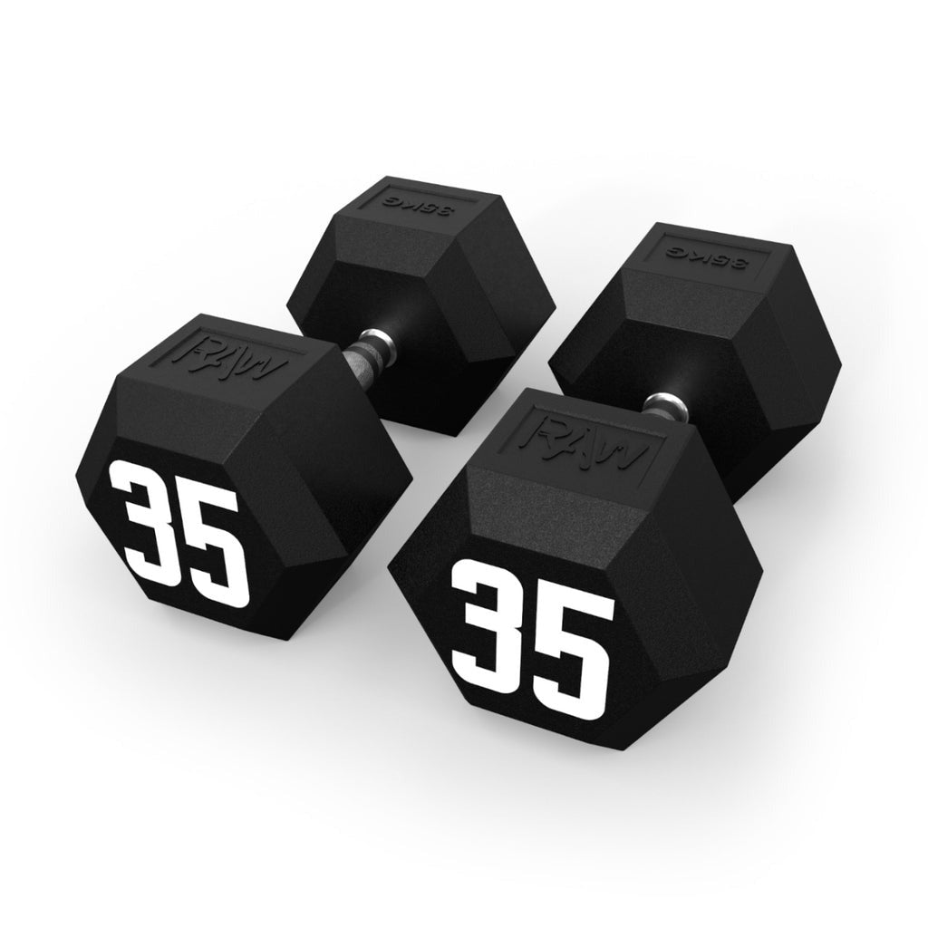 Rubber Hex Dumbbell D-H35