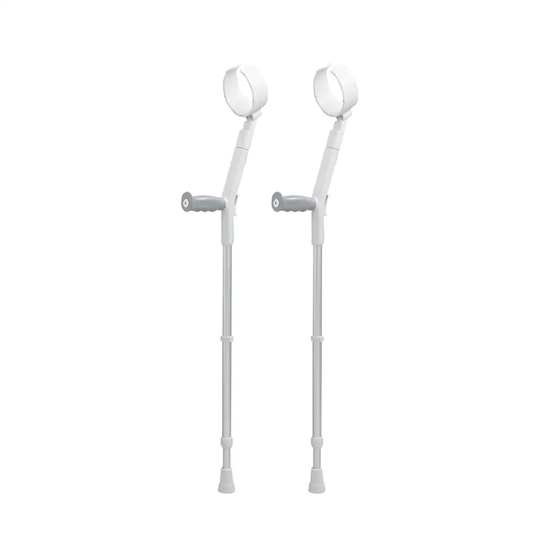Safe-In-Soft Forearm Crutches - Rebotec - Light Grey - DJ117