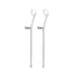 Safe-In-Soft Forearm Crutches - Rebotec - Light Grey - DJ117