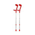 Safe-In-Soft Forearm Crutches - Rebotec - Red - DJ117.3