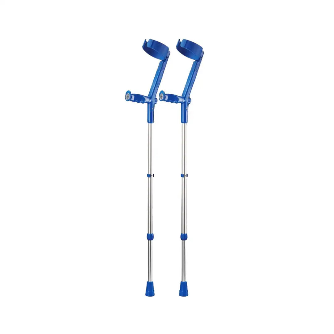 Safe-In-Soft Forearm Crutches - Rebotec - Blue - DJ117.5