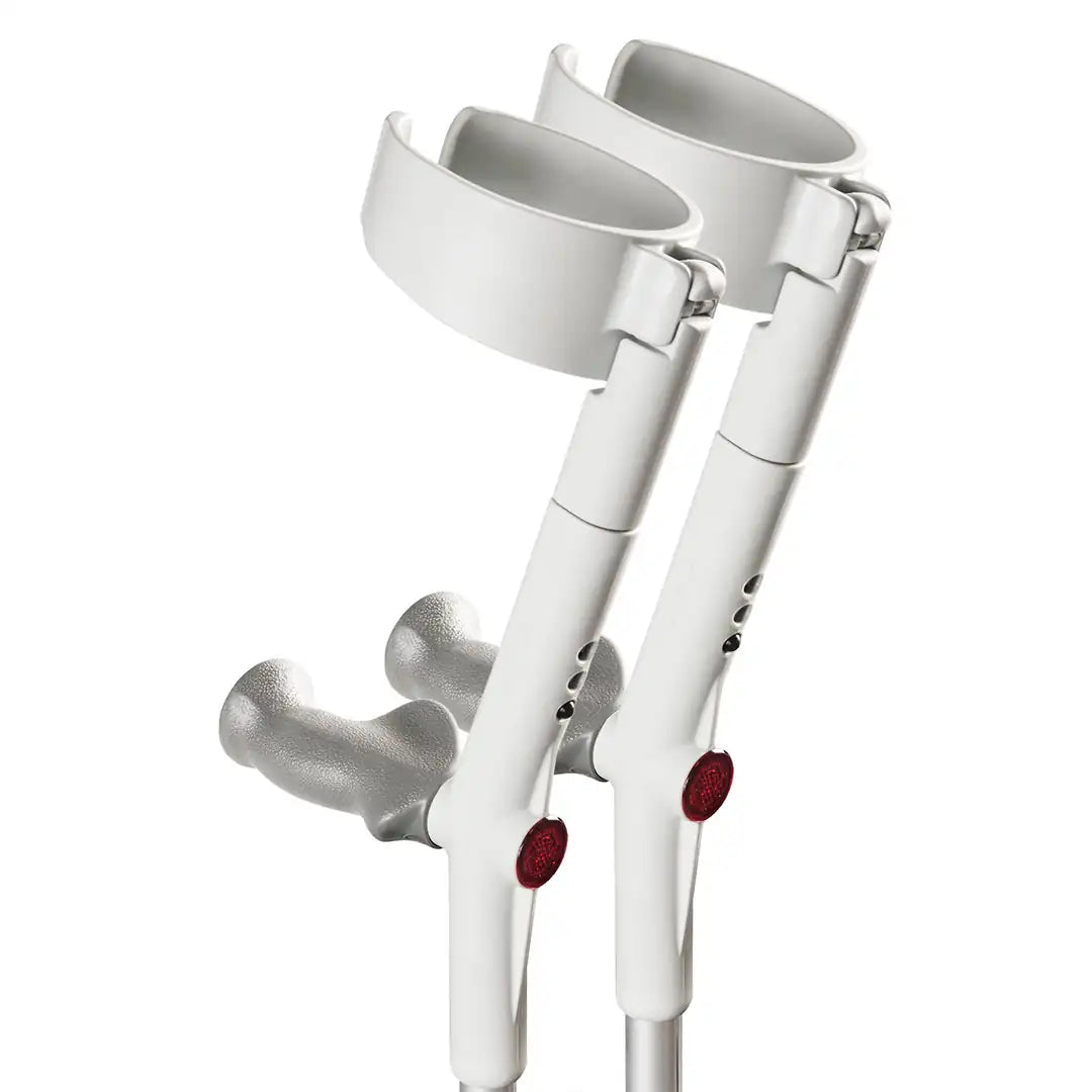 Safe-In-Anatom-Soft Forearm Crutches - Rebotec - Light Grey - DJ118