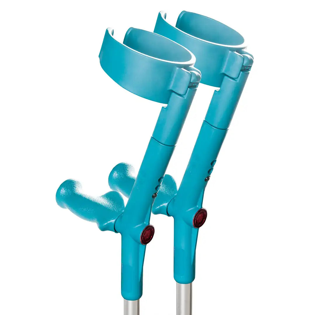 Safe-In-Anatom-Soft Forearm Crutches - Rebotec - Aqua - DJ118.8