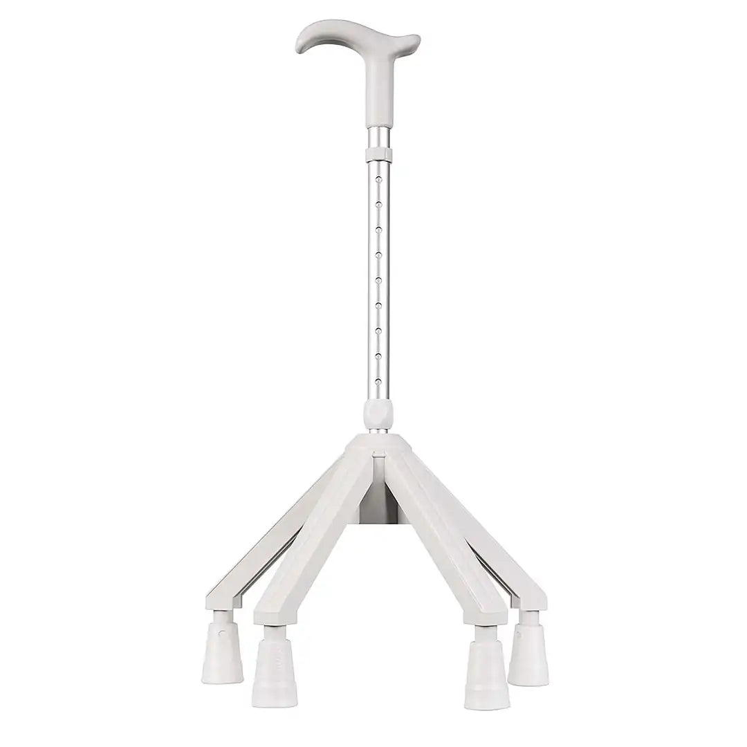 Quadro Stable 4 Point Walking Cane - Rebotec - Light Grey - DJ153