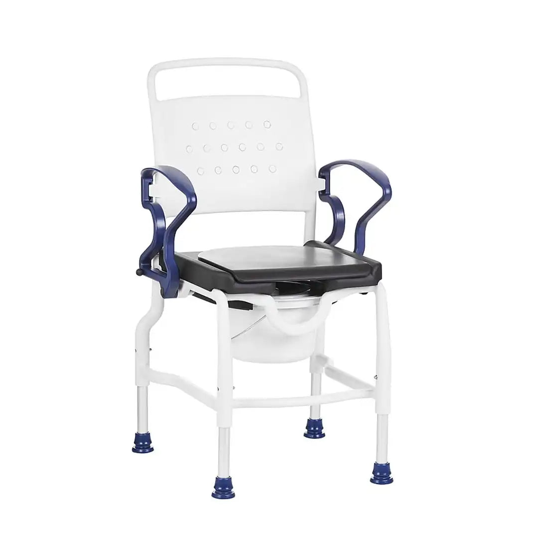 Konstanz Shower Commode Chair with PU Soft Seat - Rebotec DJ341.54.00
