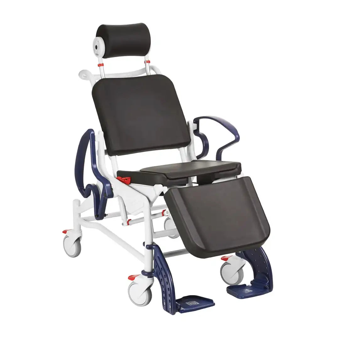Phoenix Tilt in Place Shower Commode Chair - Rebotec - Blue - DJ350.54.10