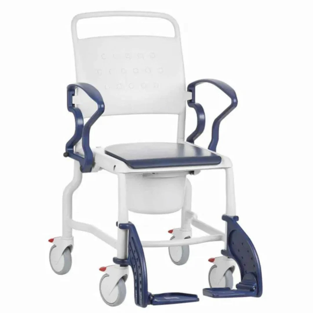 Hamburg Height Adjustable Commode Chair - Rebotec - Blue - DJ356.54.00