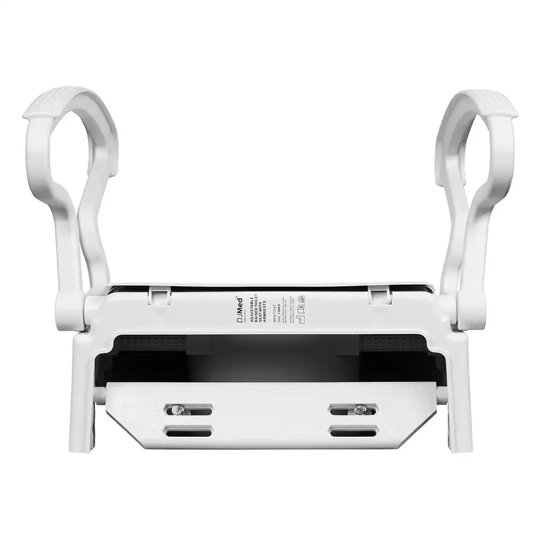 Adjustable Toilet Seat Raiser With Armrests - DJ Med DJ73347