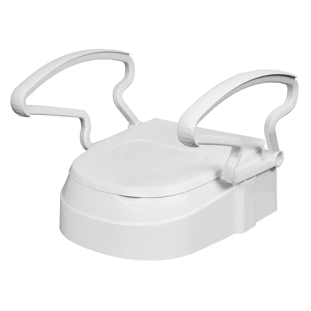 Adjustable Toilet Seat Raiser With Armrests - DJ Med DJ73347