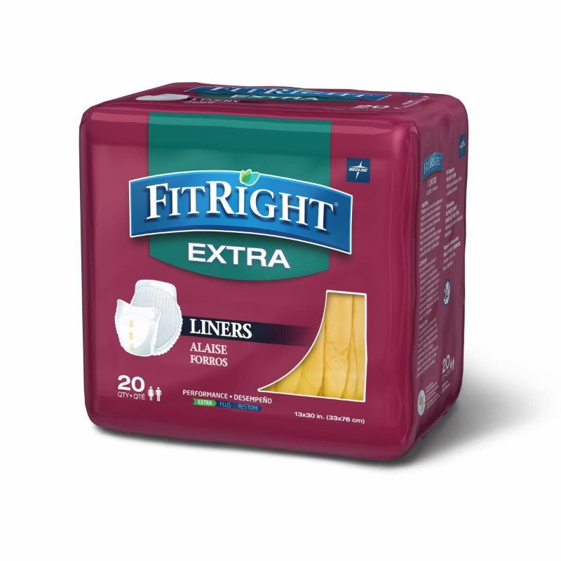 Medline FitRight Extra Liners 20 Pack FITLINER100