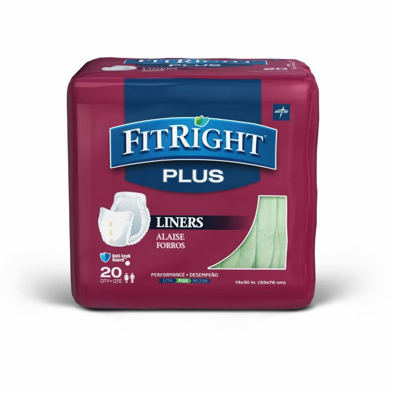 Medline FitRight Plus Liners 20 Pack FITLINER300