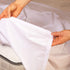 White Conni Micro-Plush Waterproof Flat Sheet Single MPFS-215260-00-1