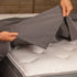 Charcoal Conni Micro-Plush Waterproof Flat Sheet Double MPFS-260260-00-1CH