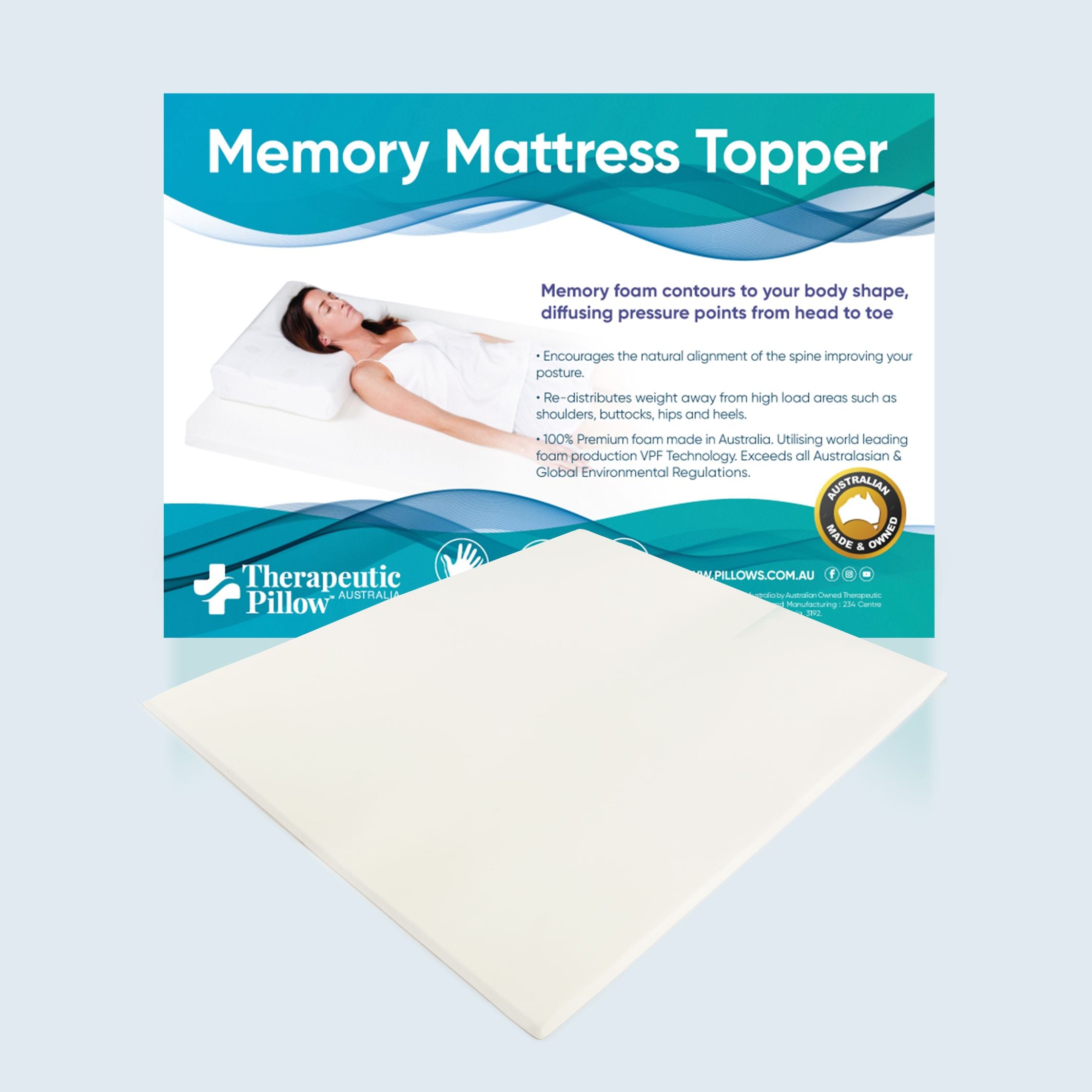 Memory Foam Mattress Topper Single A105111000