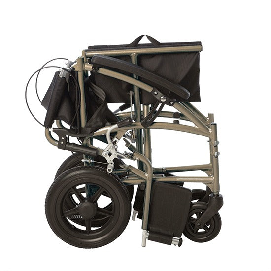 Aluminium Aspire Lite Transit Wheelchair Folded MWS442301