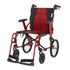 Red Aluminium Aspire Socialite Folding Wheelchair Attendant Propelled MWS449810