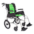 Green Aluminium Aspire Vida Folding Wheelchair Attendant Propelled MWS449855