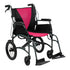 Magenta Aluminium Aspire Vida Folding Wheelchair Attendant Propelled MWS449882