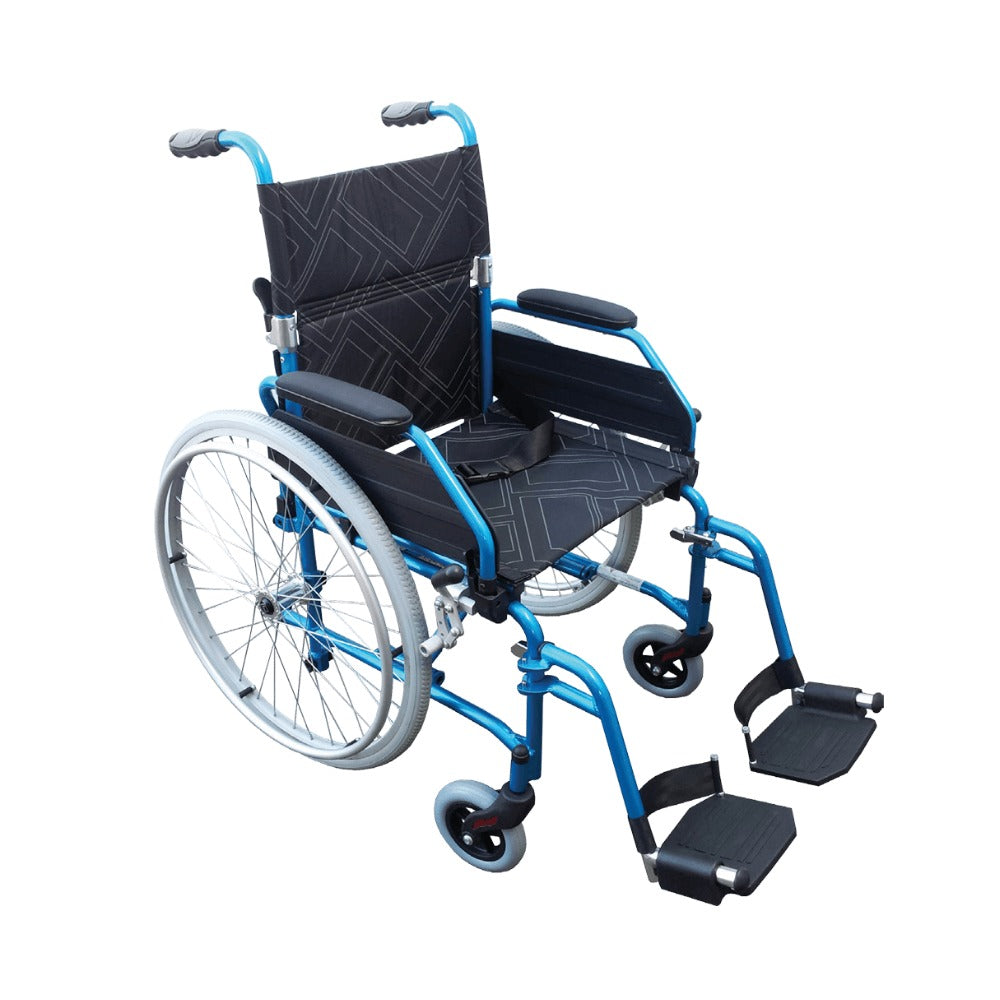 Blue Aluminium Freedom Healthcare Excel Superlite Wheelchair 460mm MWS452170