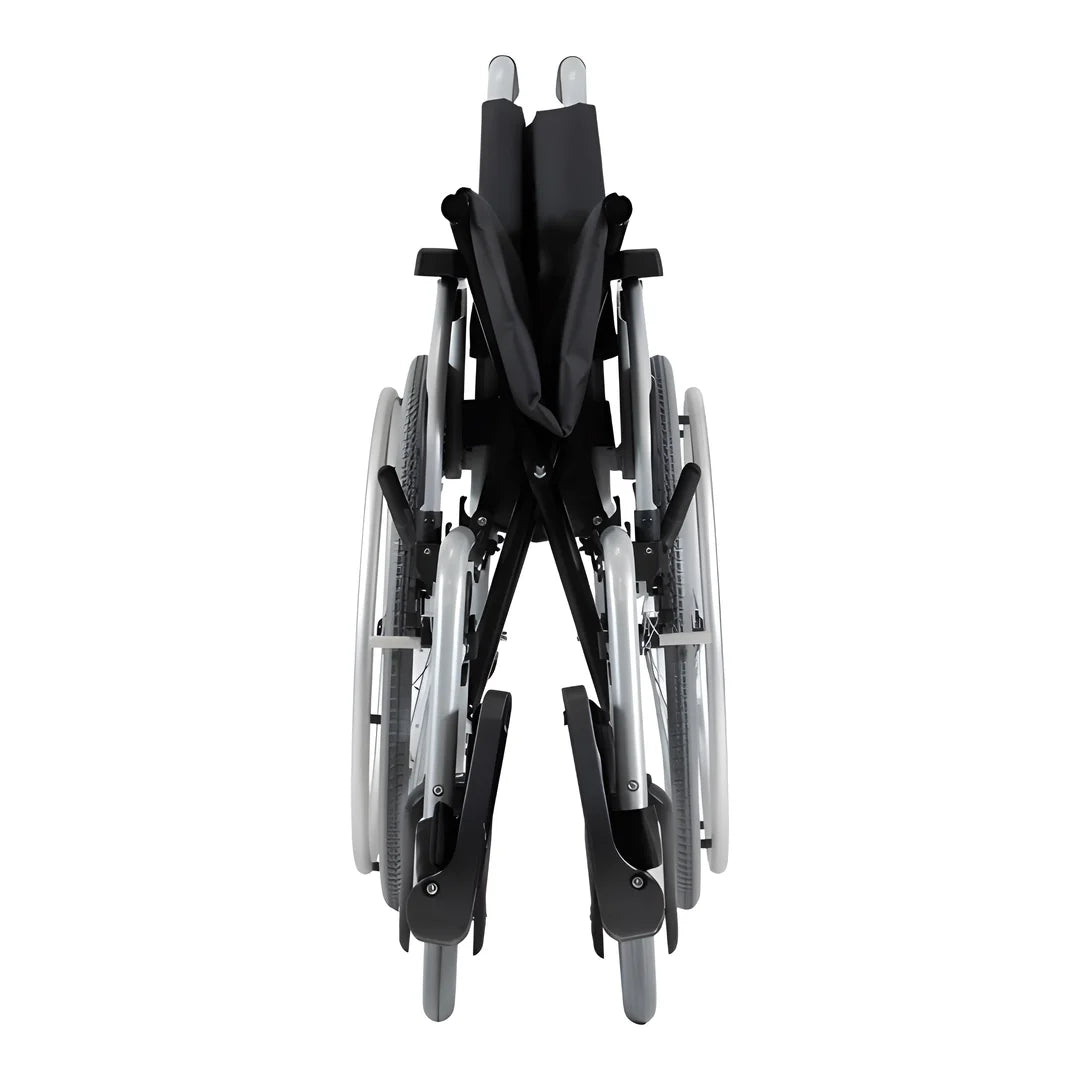 Silver Steel Aspire Assist 3 Deluxe Vinyl Wheelchair 400mm MWS452250