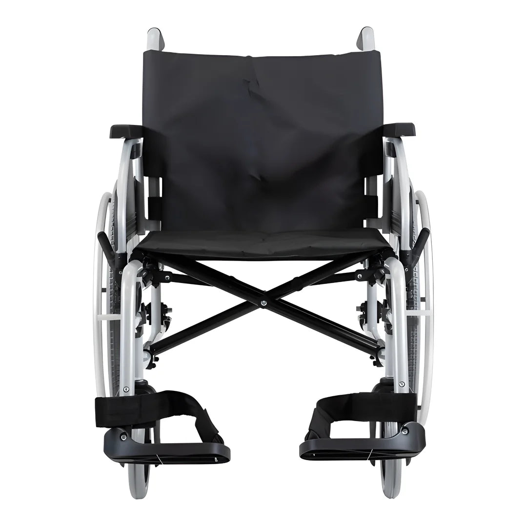 Silver Steel Aspire Assist 3 Deluxe Vinyl Wheelchair 400mm MWS452250