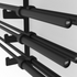 Barbell Storage Rack 10 Bars - Wall Mounted Close-Up OB-WR